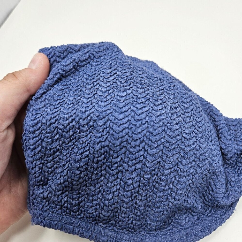 Abercrombie & Fitch O-Ring Bandeau Bikini Top Blue Women’s Size L NEW Beach - Picture 4 of 12